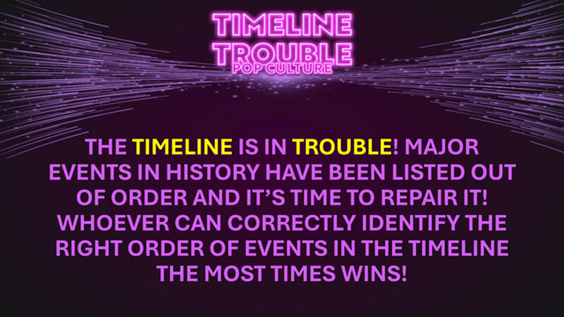 Timeline Trouble: Pop Culture